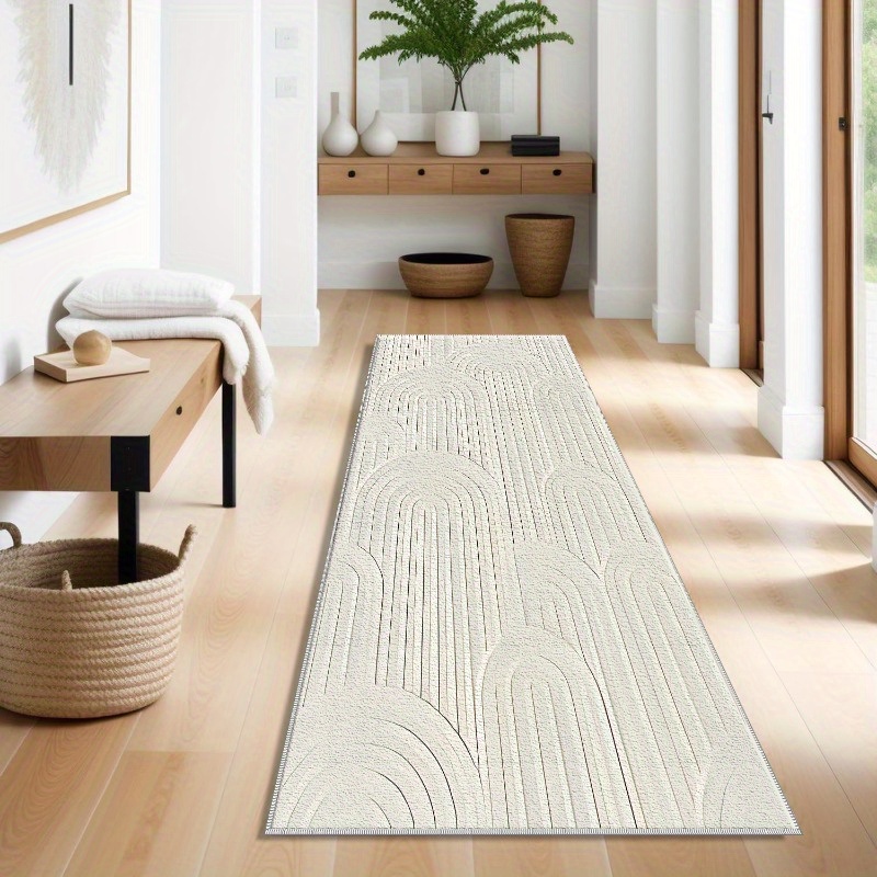 Commercial Kitchen Floor - سجادة أرضية بنمط خطوط منحنية مجردة