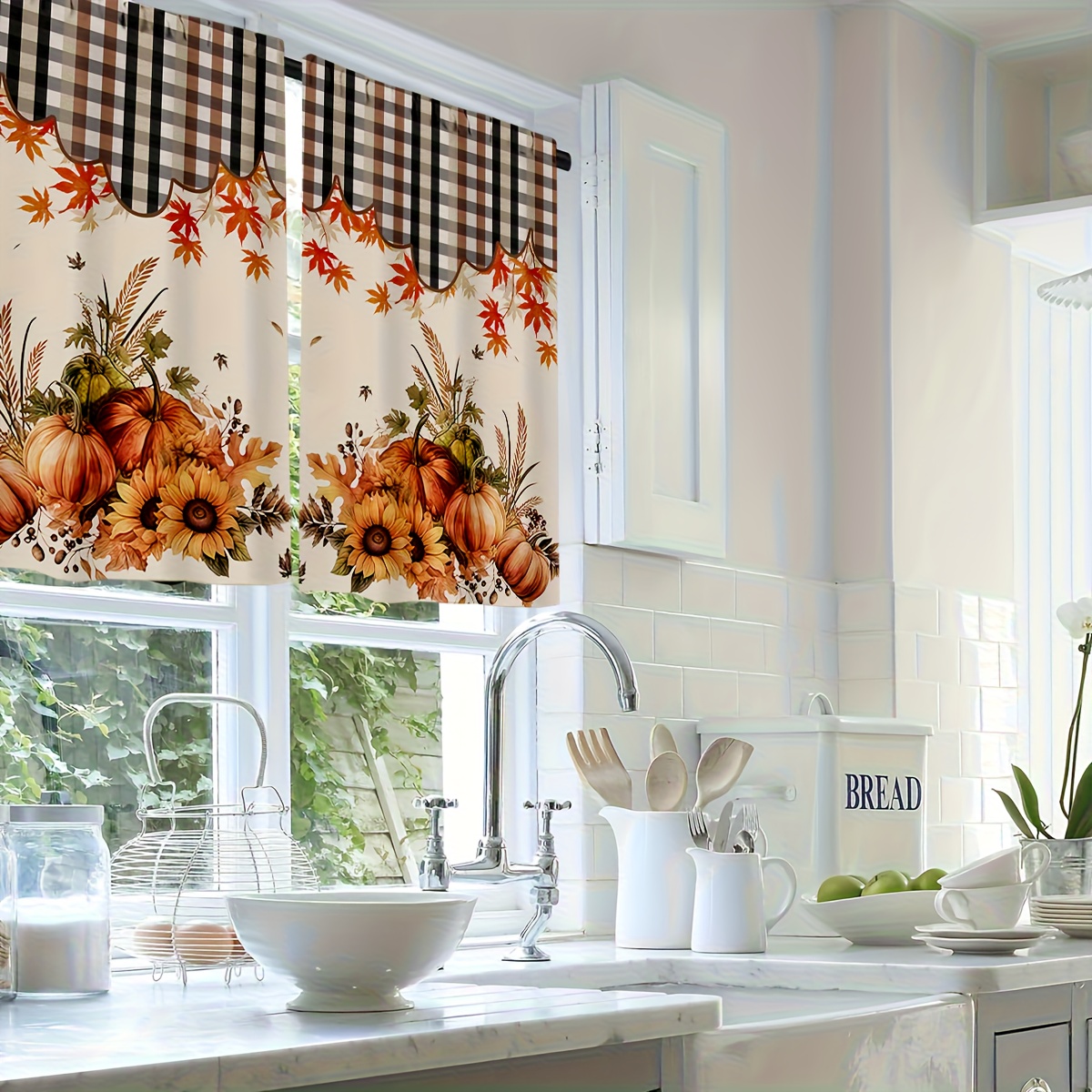   ستارة مطبخ بنقشة أوراق الخري - مراجعة Commercial Kitchen Canopy وسعره