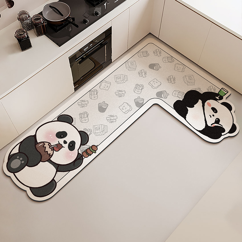 L على شكل المطبخ الكلمة حصيرة  - مراجعة Commercial Kitchen Vinyl Flooring وسعره