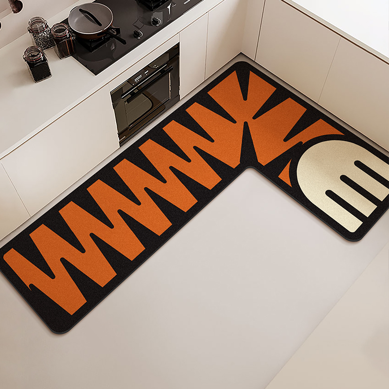 L على شكل المطبخ الكلمة حصيرة  - مراجعة Commercial Kitchen Vinyl Flooring وسعره