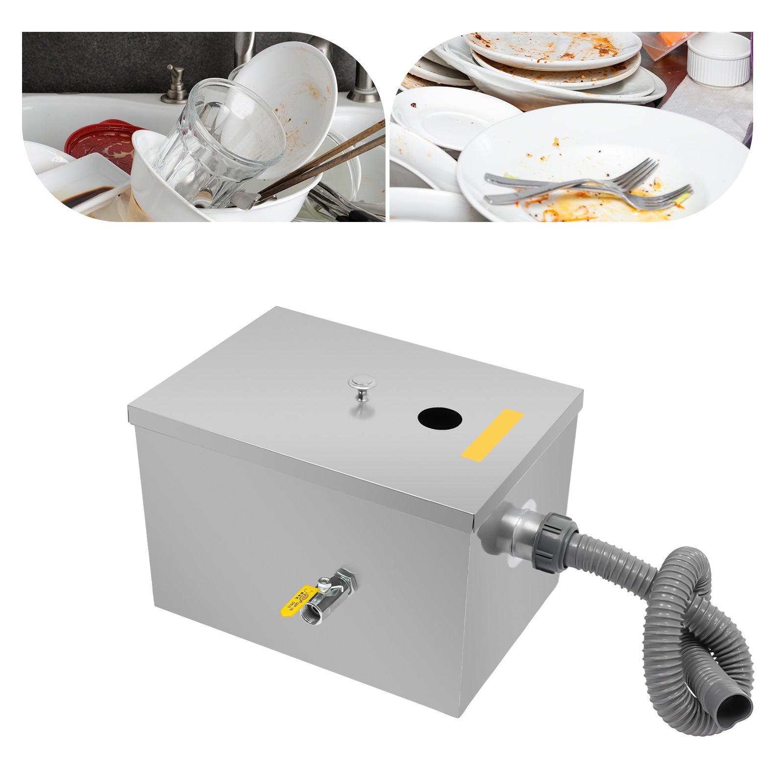 فاصل الزيت والماء من الفولاذ ا - مراجعة Commercial Kitchen Grease Interceptor وسعره